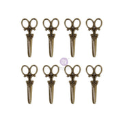 Prima Metal Embellishments - Scissors 8pc
